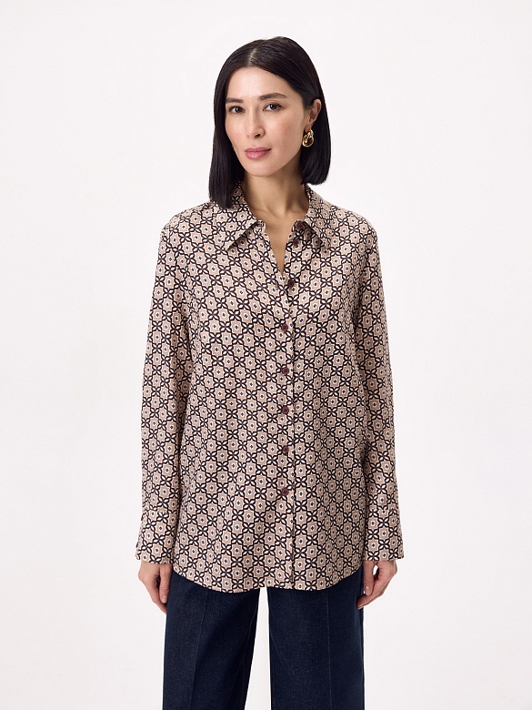 Блуза из 100% тенселя POMPA арт.3149401ee0190