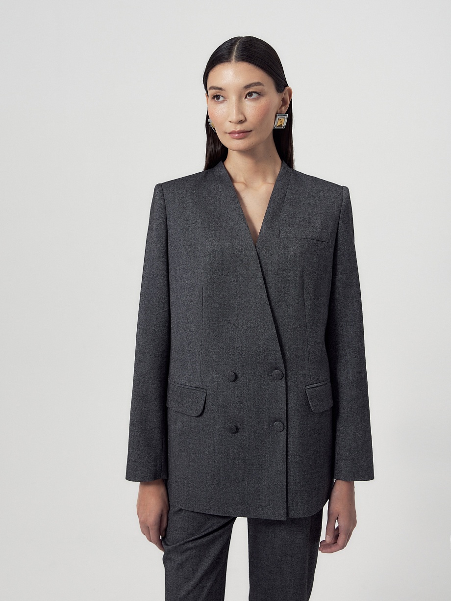 Жакет без лацканов