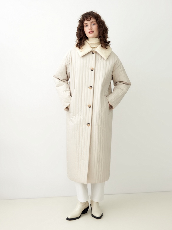 Пальто зимнее стеганое с мембраной POMPA арт.1014540i60205