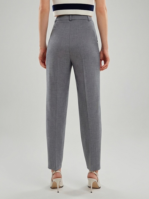 Укороченные брюки из костюмной ткани