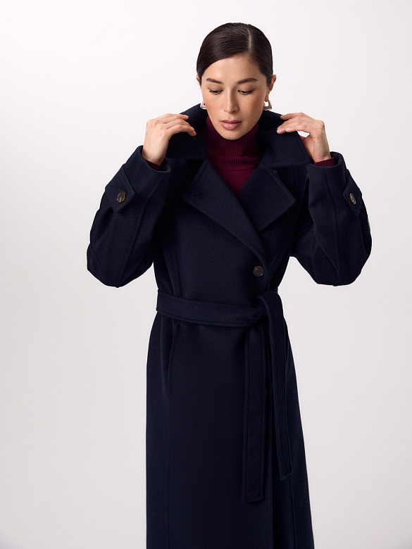 Пальто из шерсти с мембраной и утеплённой спинкой POMPA арт.1015922p90068