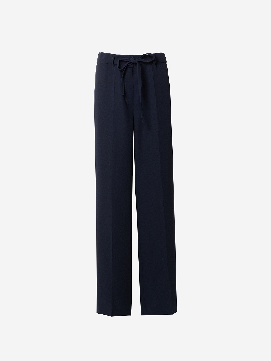 Брюки на эластичном поясе с кулиской