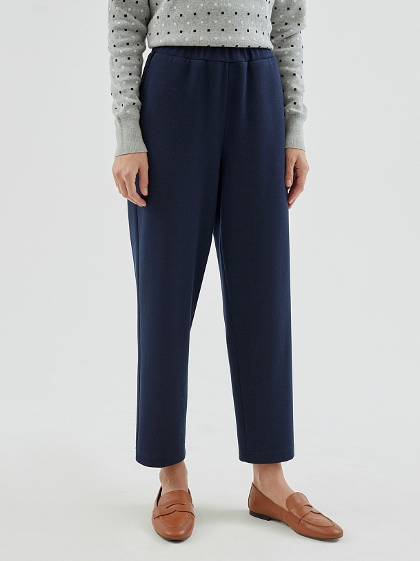 Трикотажные брюки на эластичном поясе