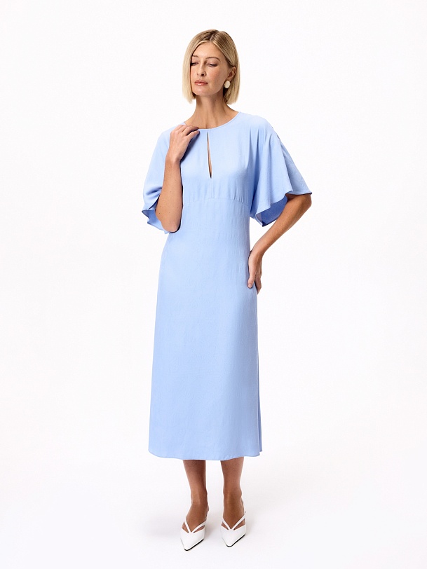 Платье из вискозного жаккарда