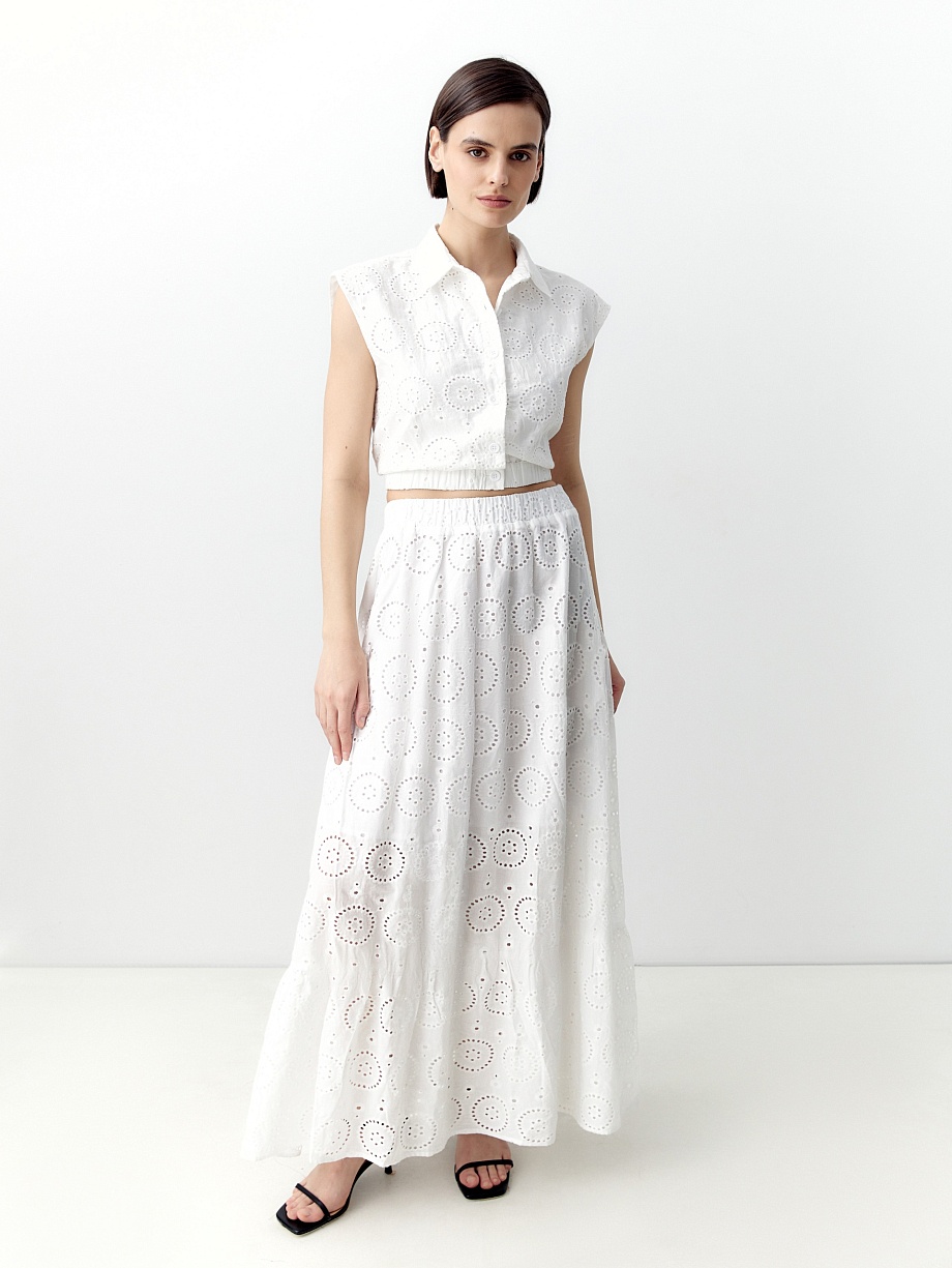 Укороченная блуза из 100% хлопка