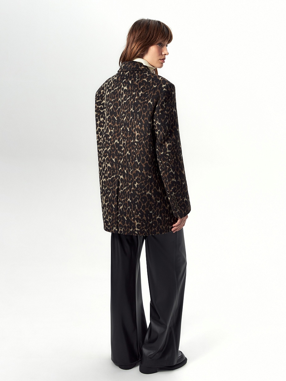 Пальто-жакет из шерсти с мембраной