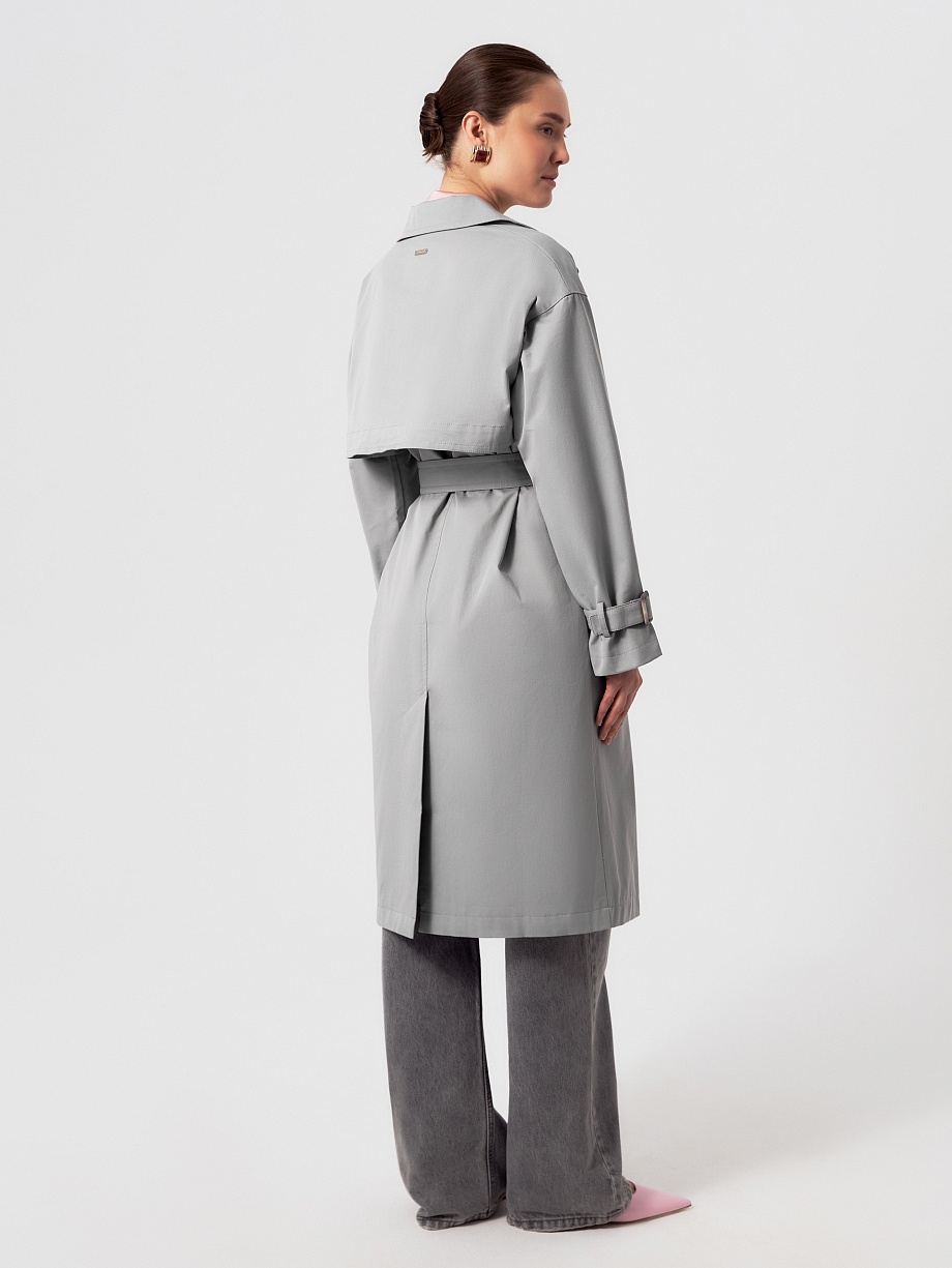 Непромокаемый хлопковый тренчкот