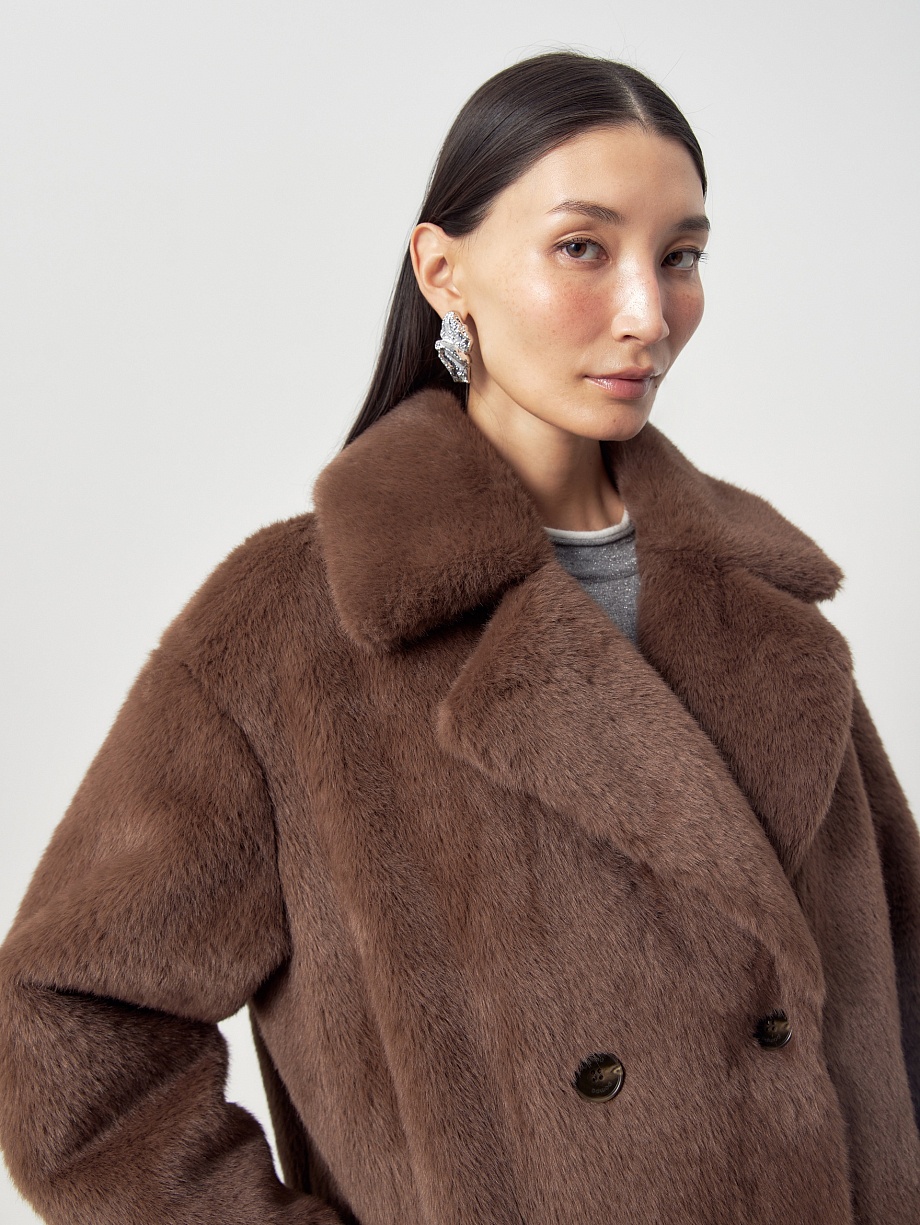 Экошуба с мембраной, утеплителем и съёмным капюшоном