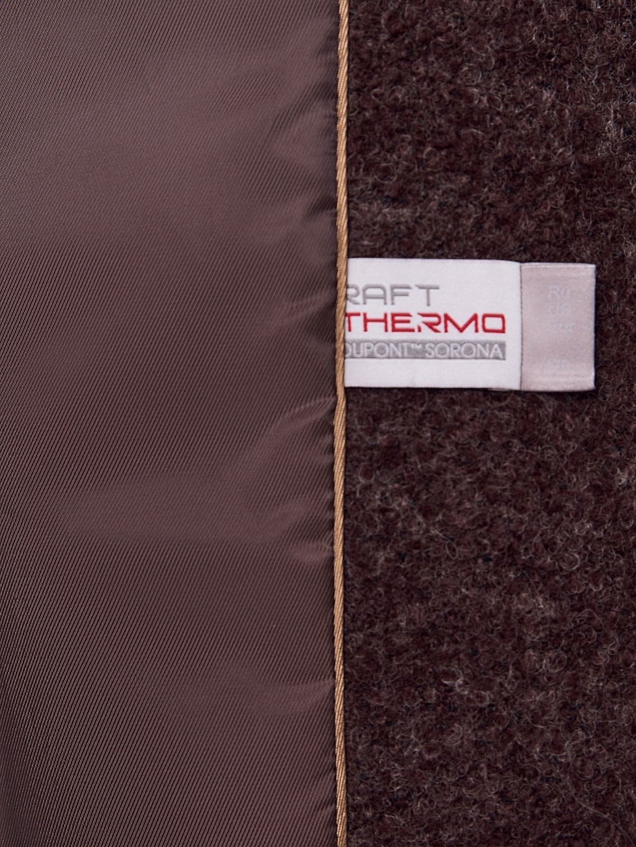 Куртка из шерсти с мембраной и утеплённой спинкой