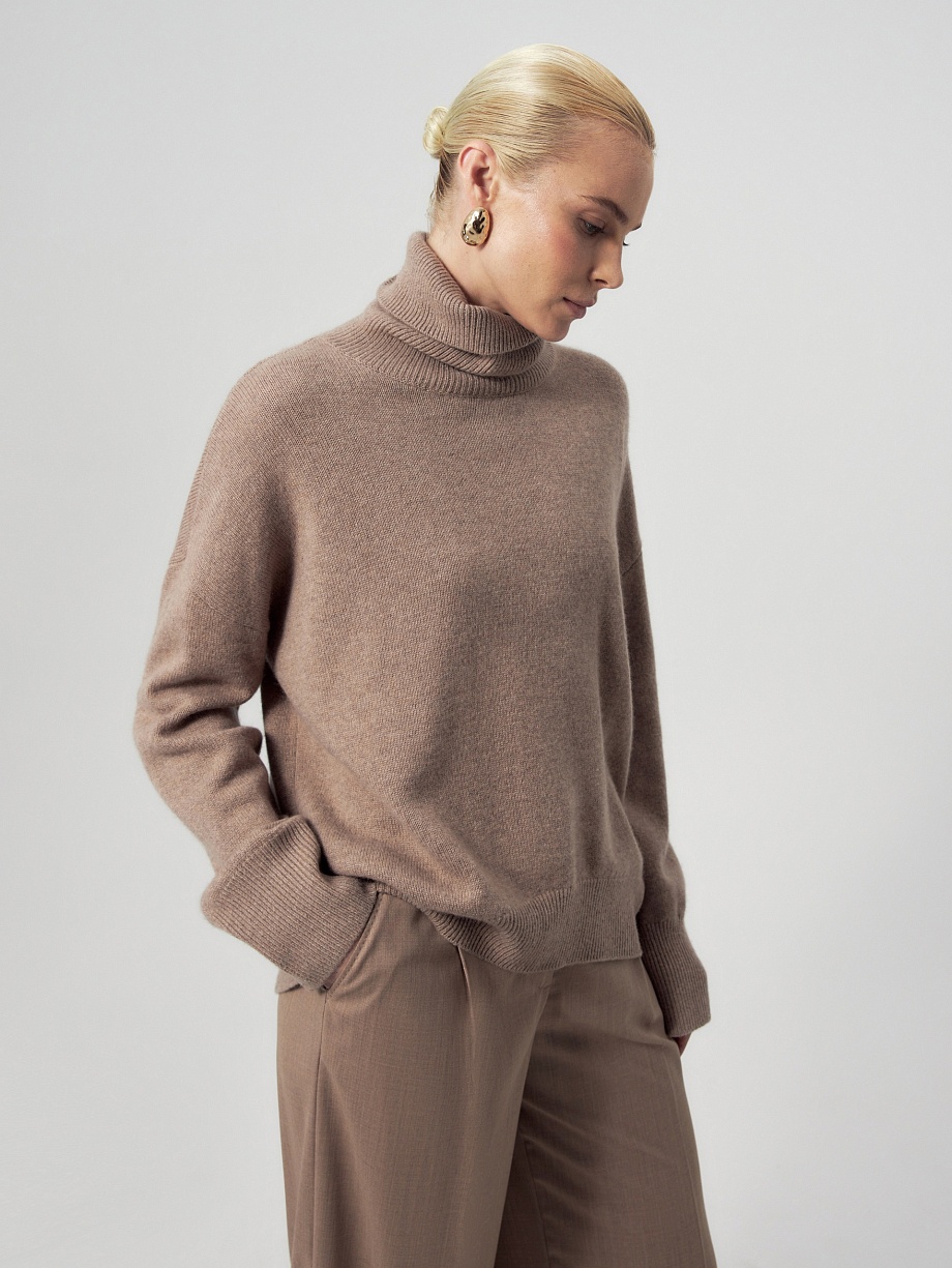 Cвитер оверсайз из 100% кашемира