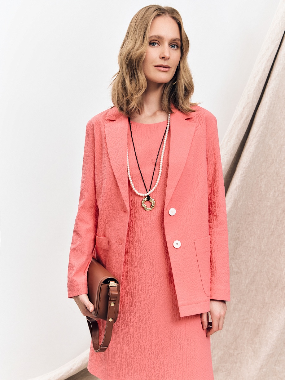 Летний жакет из фактурного хлопка