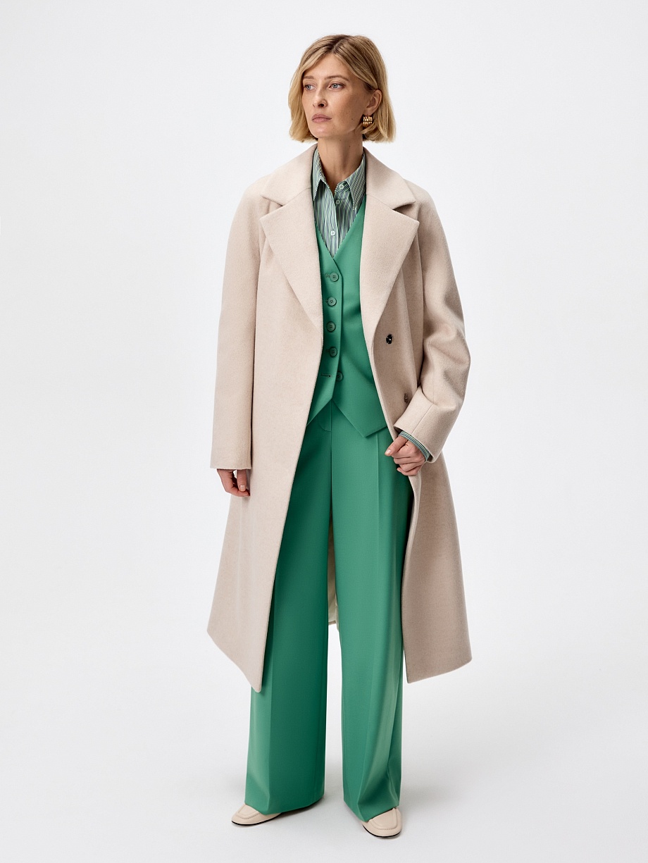 Пальто из шерсти с мембраной