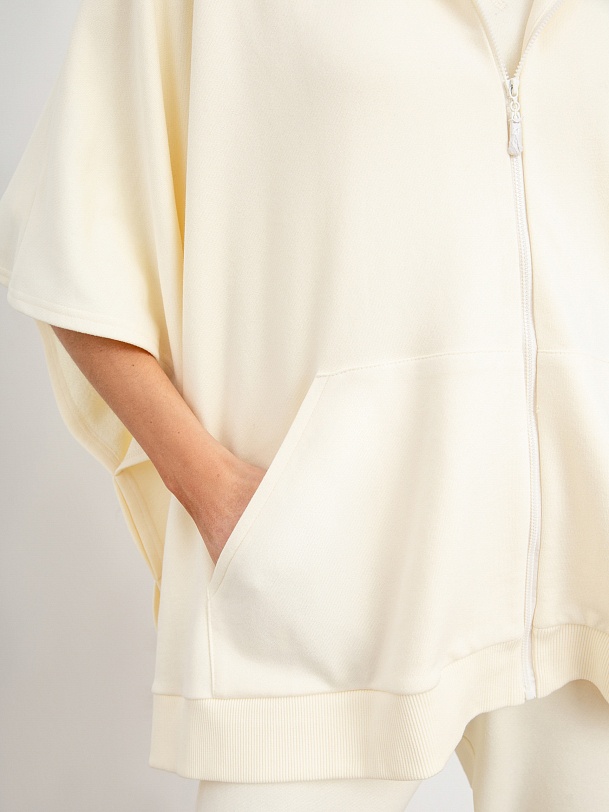 Толстовка-пончо женская с капюшоном