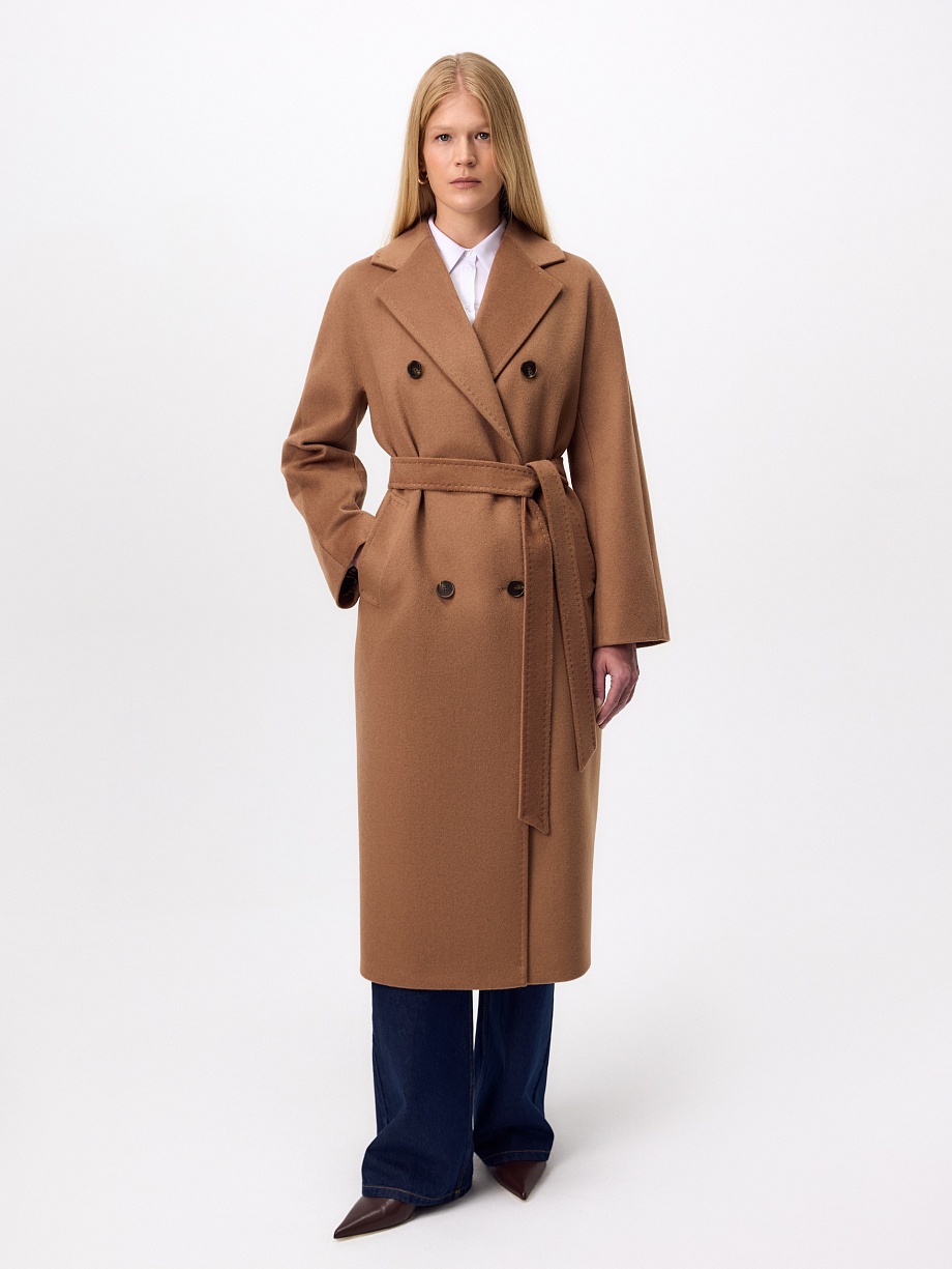 Пальто из шерсти с мембраной и утеплённой спинкой