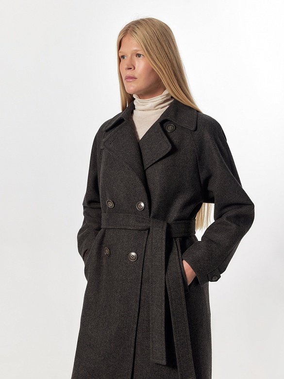 Пальто из шерсти с мембраной POMPA арт.1013003p10090