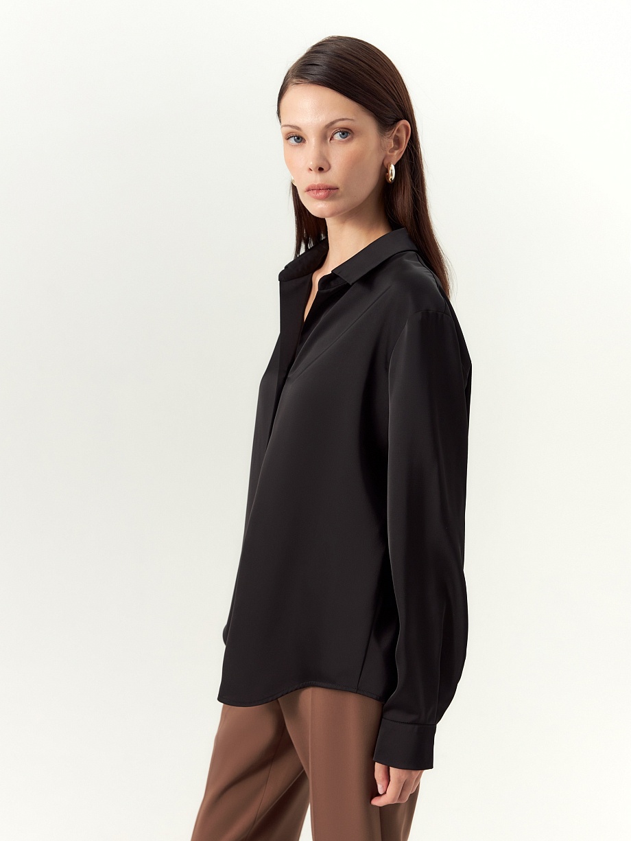 Блуза из атласа