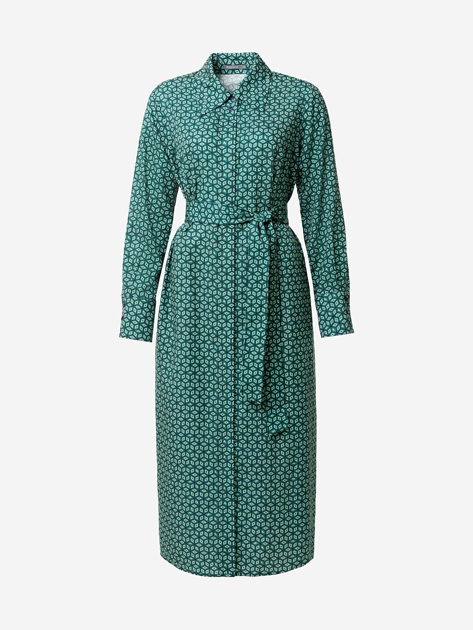 Платье-рубашка из 100% вискозы