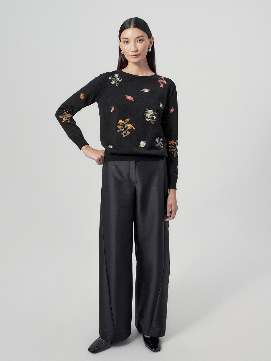 Брюки широкие