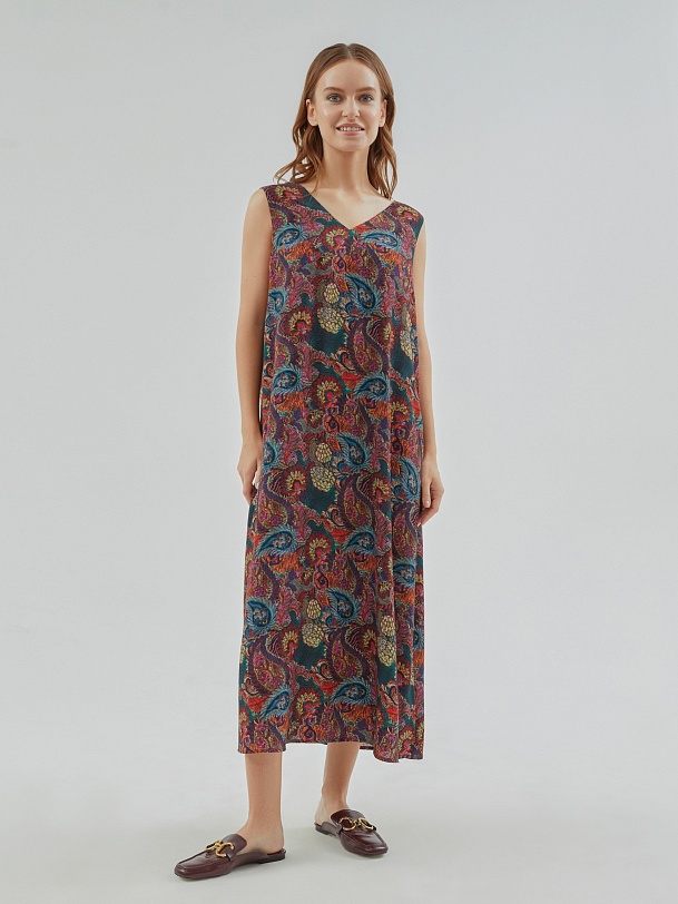 Свободное платье из вискозы