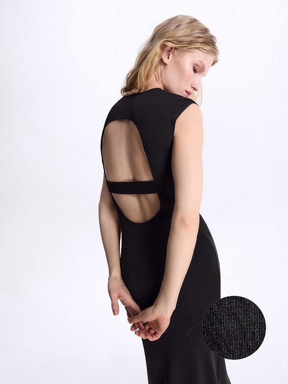 Платье трикотажное с вырезом на спине POMPA арт.7271611ka0499