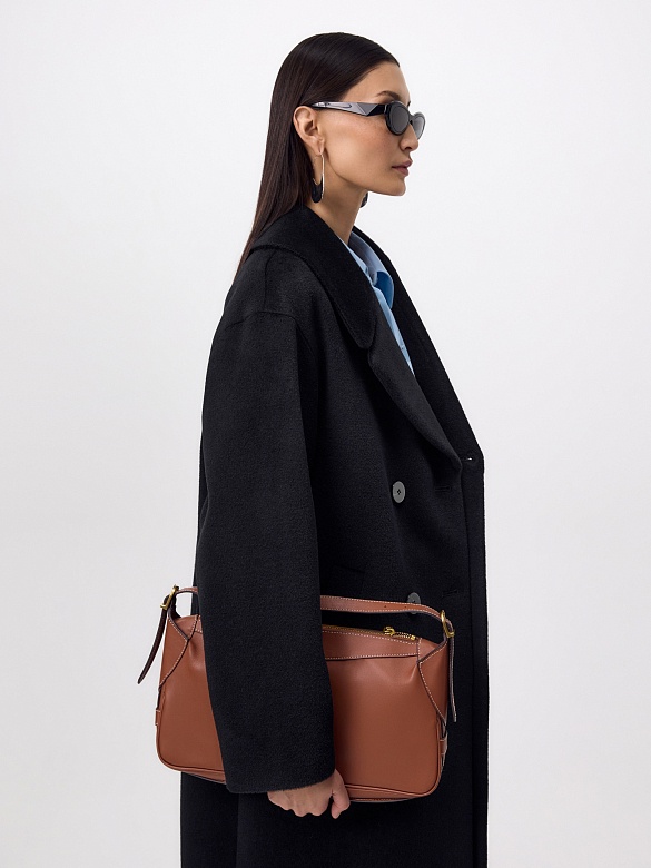 Пальто из премиальной шерсти с мембраной и утеплённой спинкой POMPA арт.1015636p90099