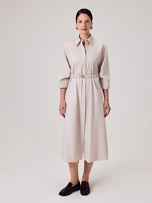 Платье-миди из хлопковой ткани