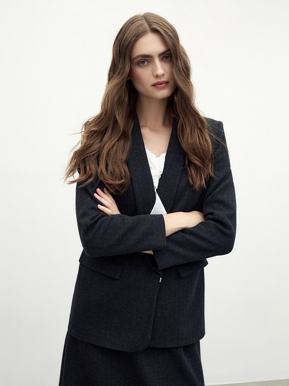 Жакет из жаккардового трикотажа POMPA арт.1390861jr1390
