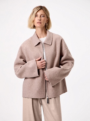 Полупальто double face из шерсти и кашемира