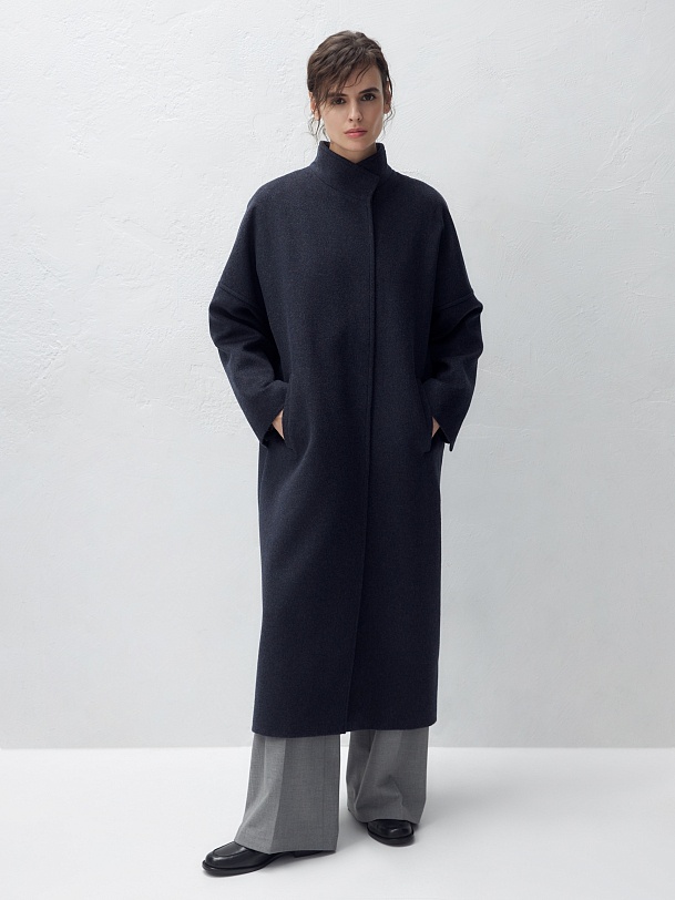 Шерстяное пальто с мембраной