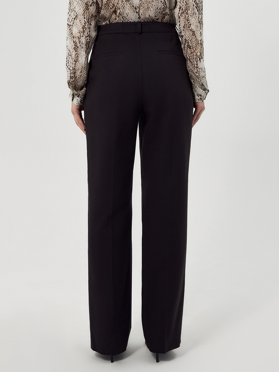 Прямые брюки из натуральной ткани