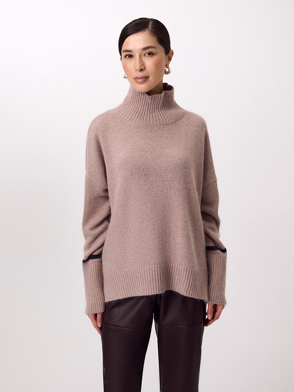 Свитер из шерсти с ангорой POMPA арт.1222721kk3984