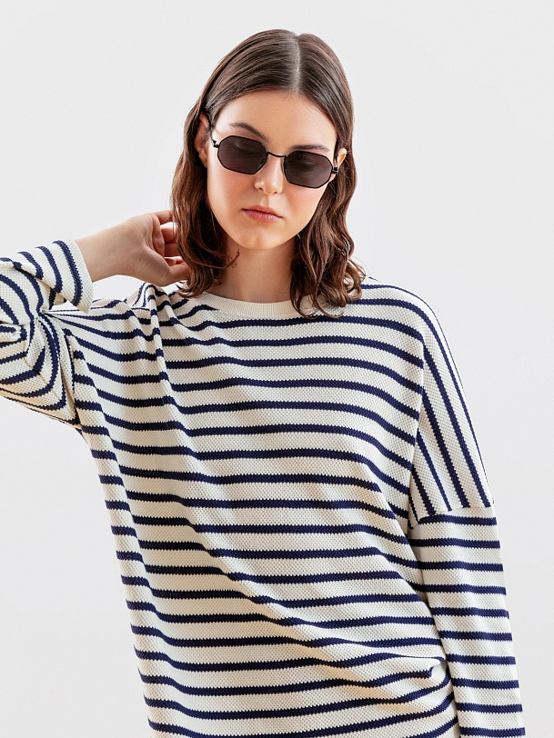 Джемпер женский в полоску