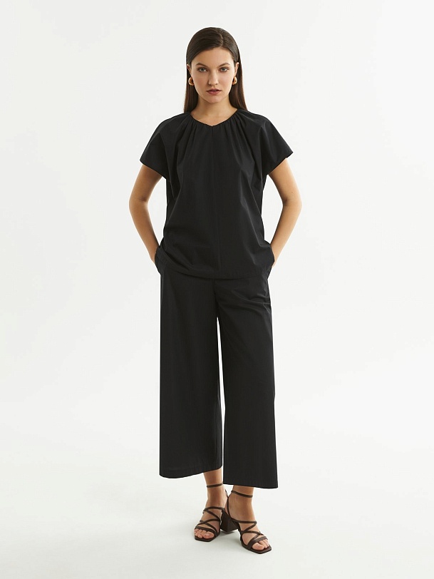 Летние брюки из 100% хлопка на резинке