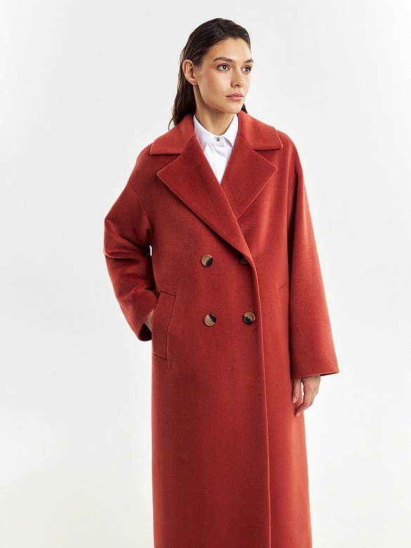 Пальто с мембраной и утеплённой спинкой POMPA арт.1014777m90013