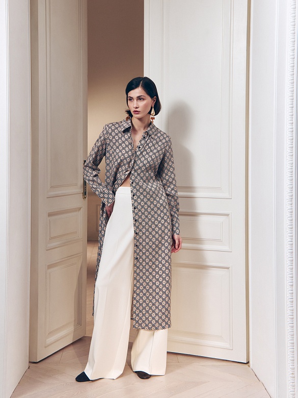 Платье миди из 100% тенселя POMPA арт.3130780ee0190