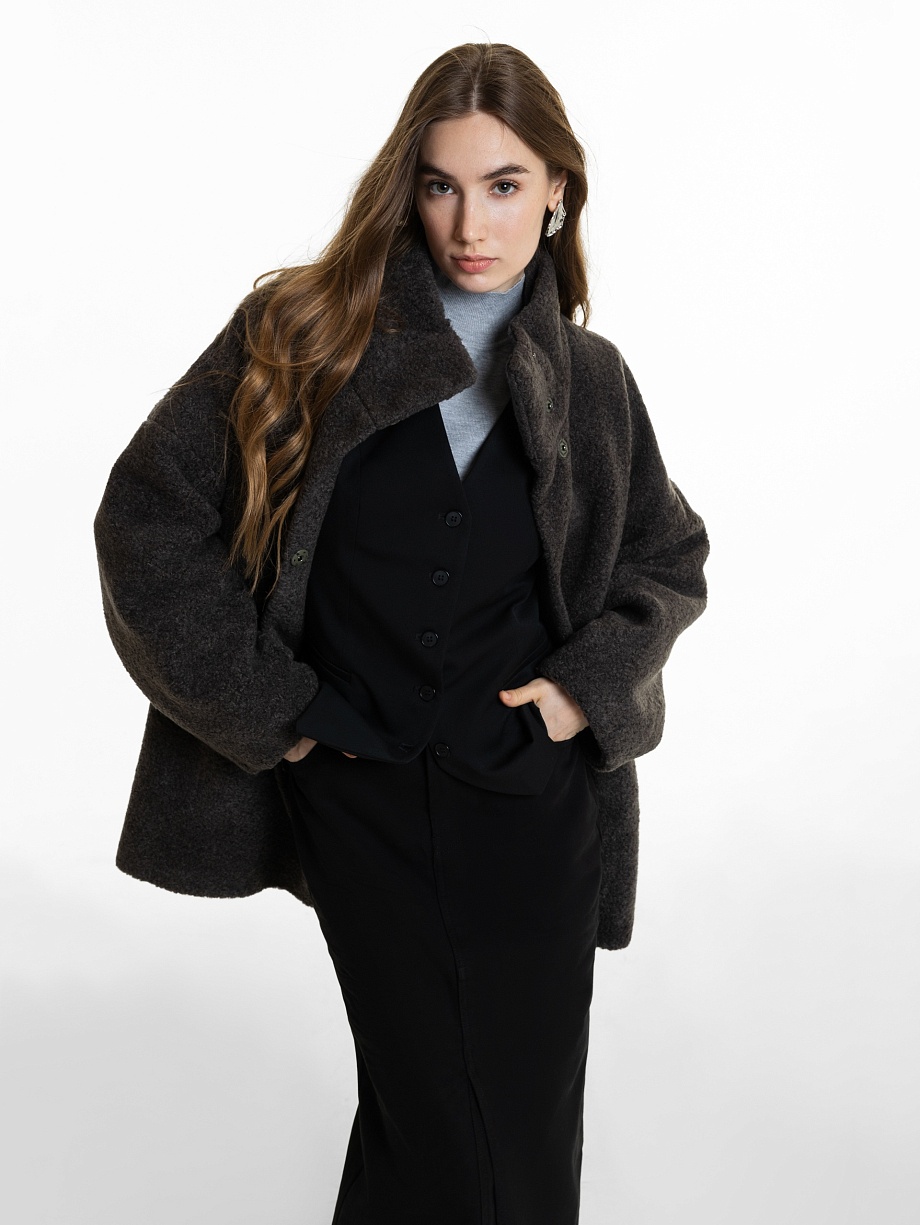 Укороченная экошуба с утеплителем и мембраной