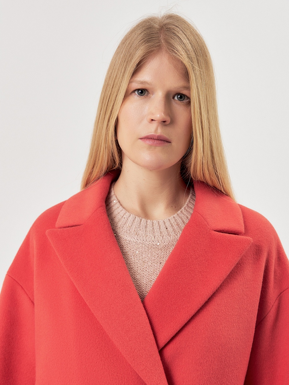 Шерстяное пальто с мембраной