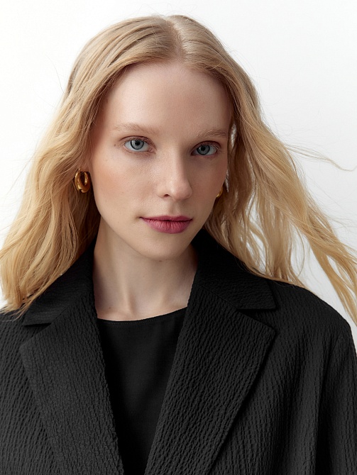 Жакет из фактурного хлопка