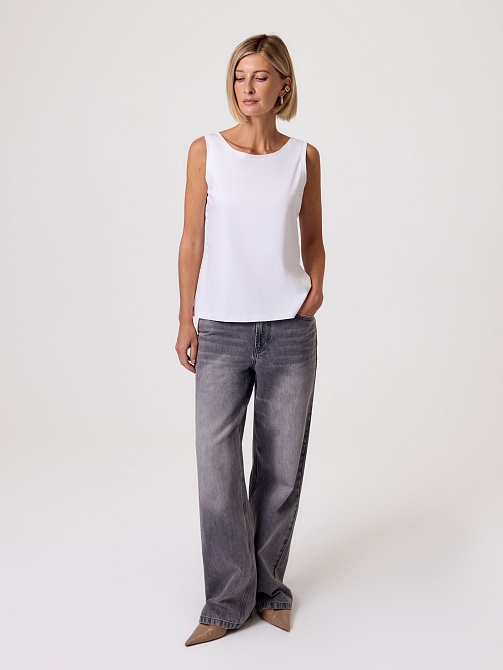 Топ из 100% мерсеризированного хлопка