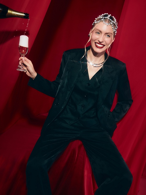 Жакет из жаккарда