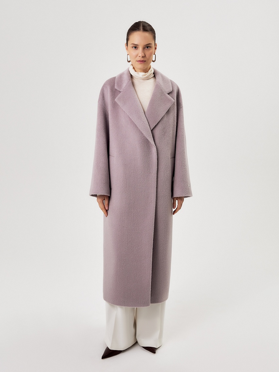 Пальто с мембраной из премиальной шерсти и шерсти Альпака