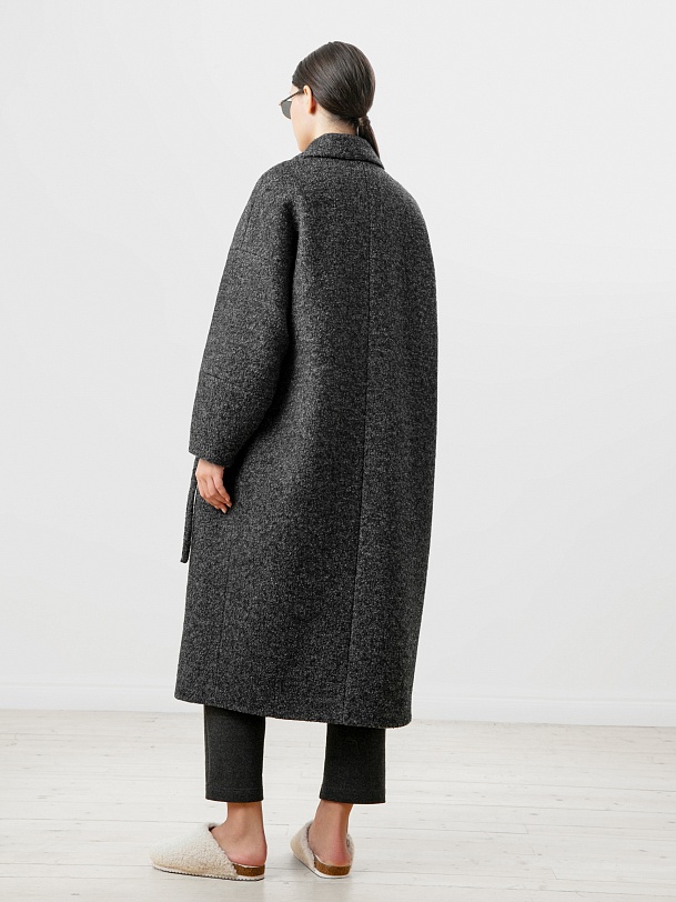 Шерстяное пальто еврозима с мембраной и утепленной спинкой