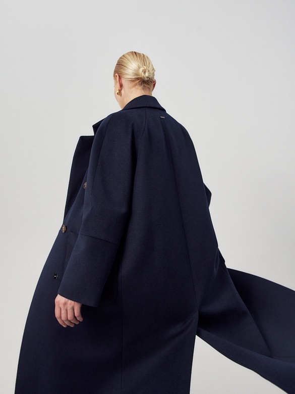 Пальто из шерсти с мембраной и утеплённой спинкой POMPA арт.1016300p90068