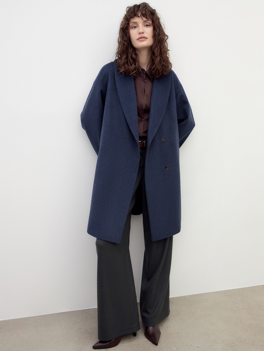 Шерстяное пальто с мембраной