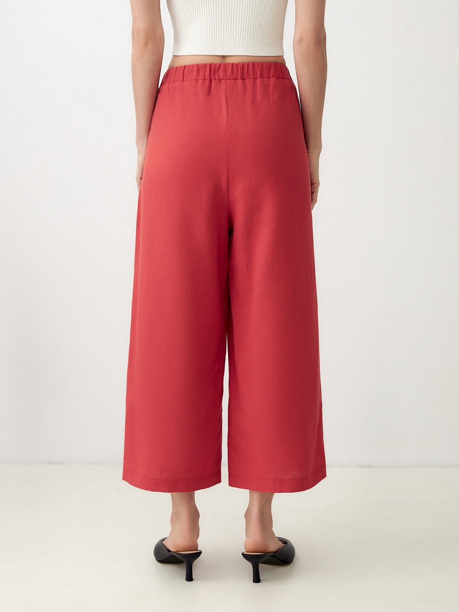 Летние брюки из льна и хлопка