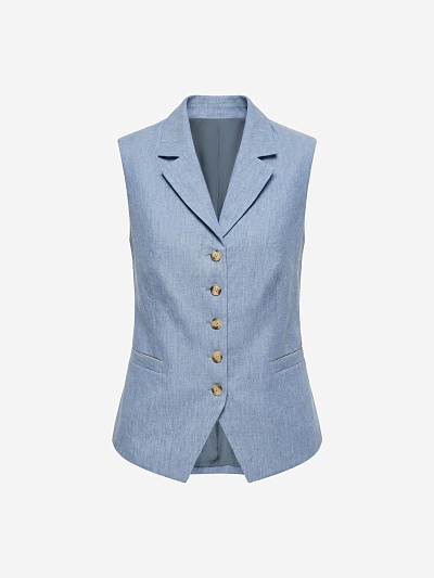 Жилет из премиального 100% льна  POMPA