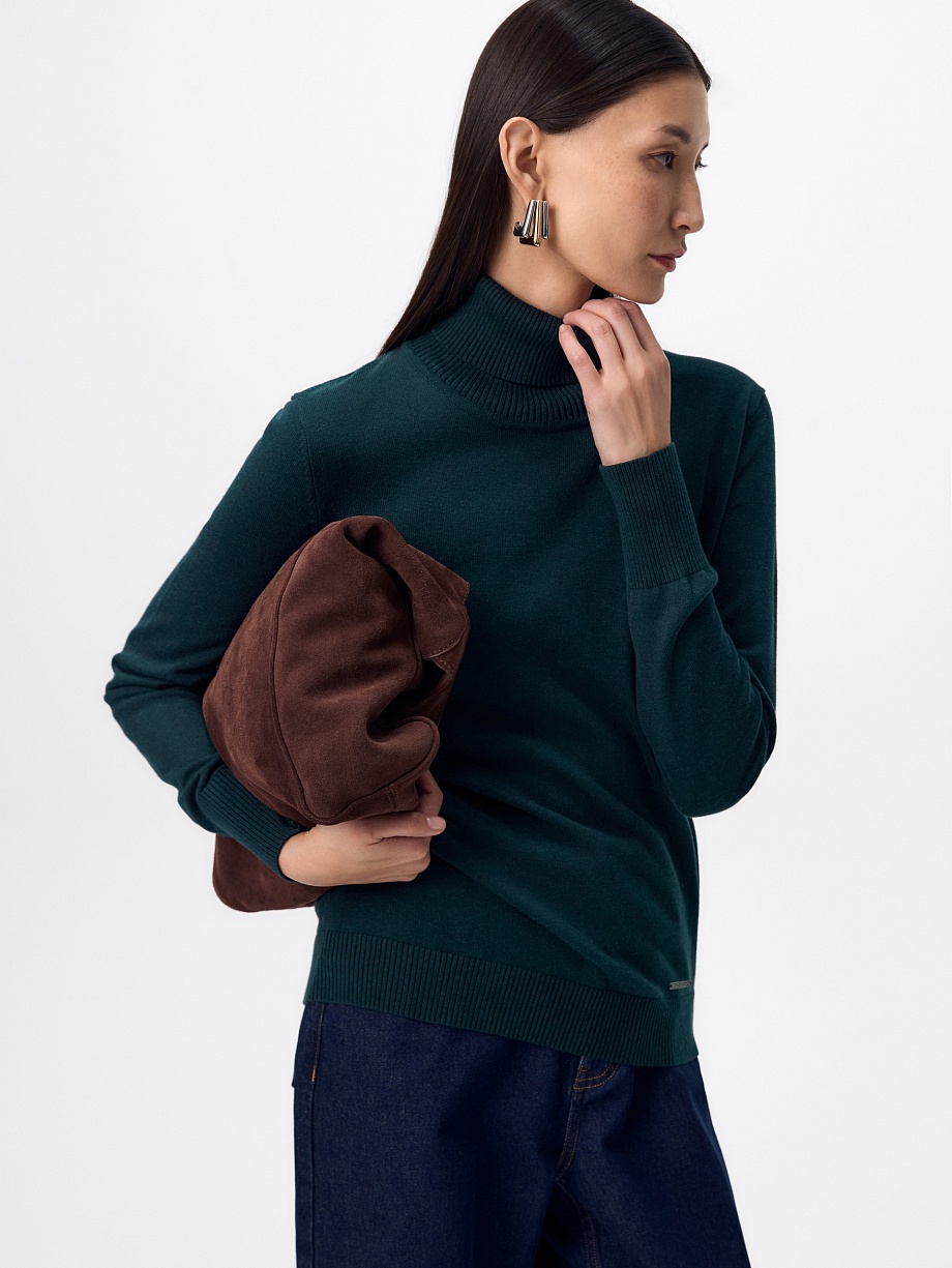 Водолазка из вискозы и хлопка