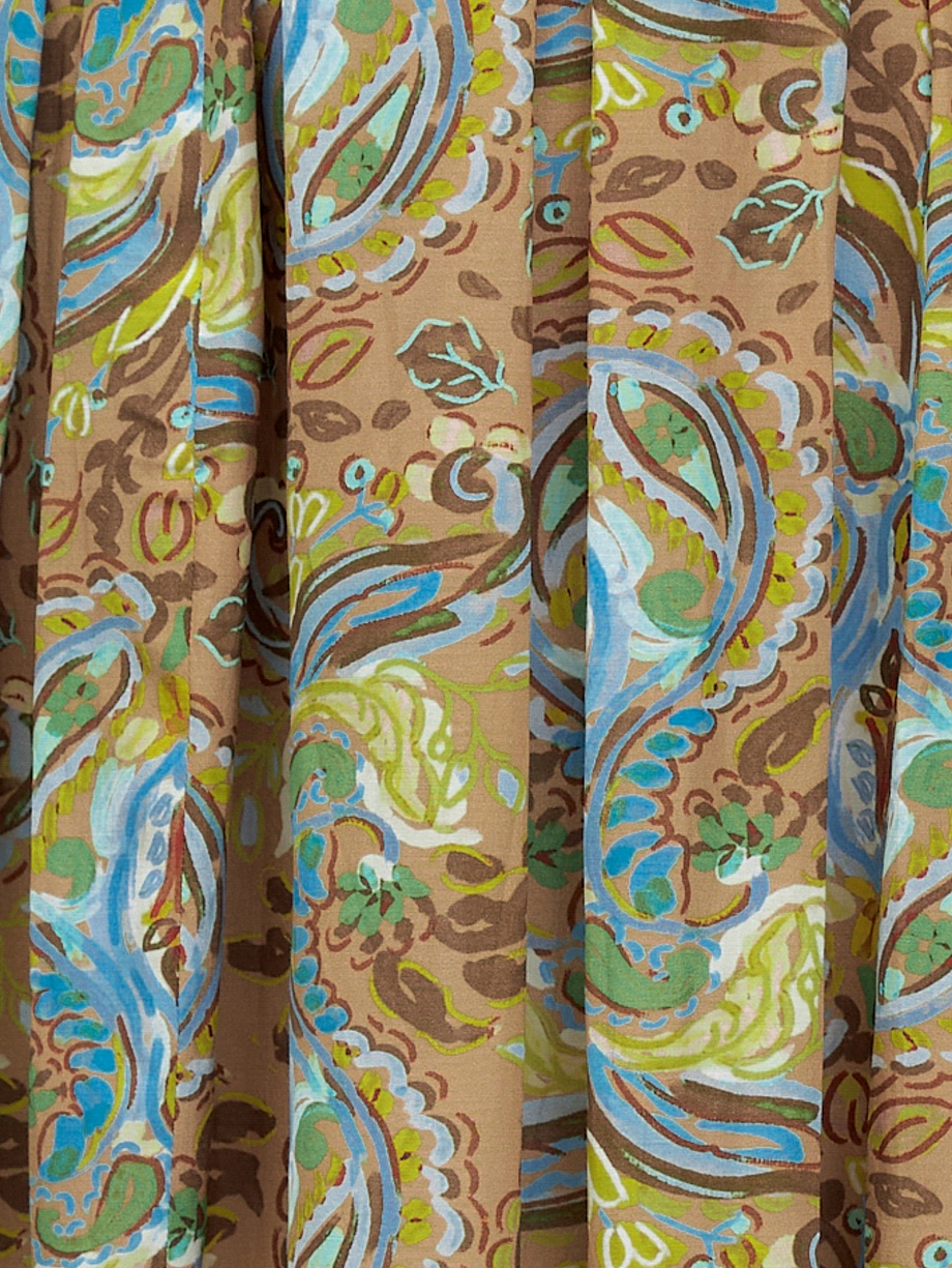 Юбка макси из натуральной ткани в этническом принте