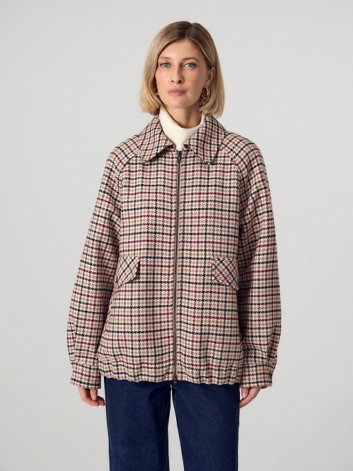 Куртка бомбер из шерсти с мембраной