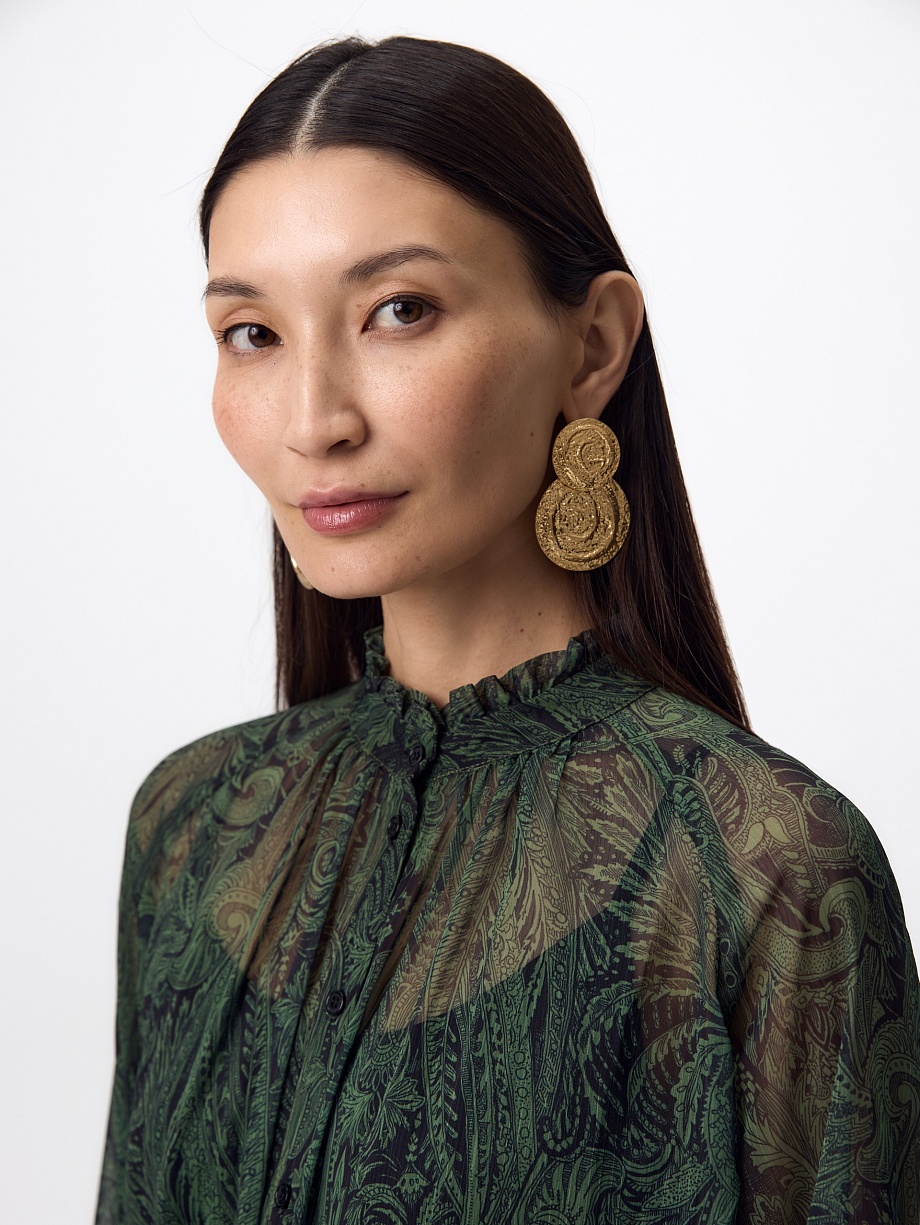 Платье-миди из шифона